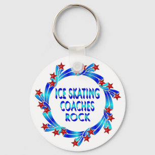 Ice Skating Coaches Rock Red Stars Sleutelhanger