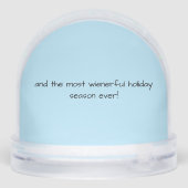 Ice Skating Dachshund  Sneeuwbol (Achterkant)