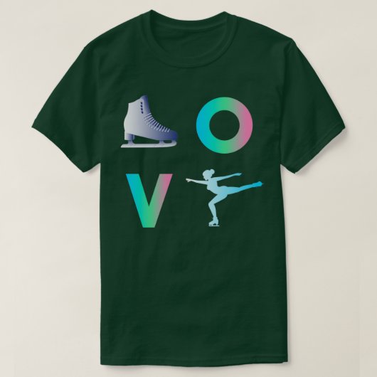 Ice Skating Dance Figuur Opening wintersport T-shirt (Design voorkant)