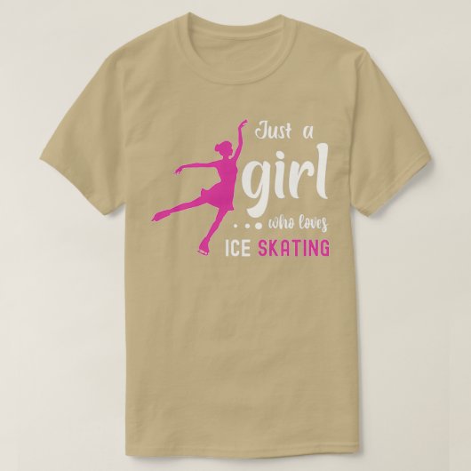 Ice Skating Dance is net een meisje dat van Exce h T-shirt (Design voorkant)