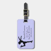 Ice Skating Design-Bagagelabels Bagagelabel (Voorkant verticaal)