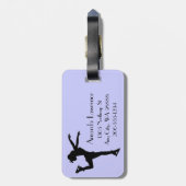 Ice Skating Design-Bagagelabels Bagagelabel (Achterkant verticaal)
