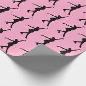 Ice Skating Design Wrapping Paper Cadeaupapier (Hoek)