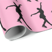 Ice Skating Design Wrapping Paper Cadeaupapier (Rol Hoek)