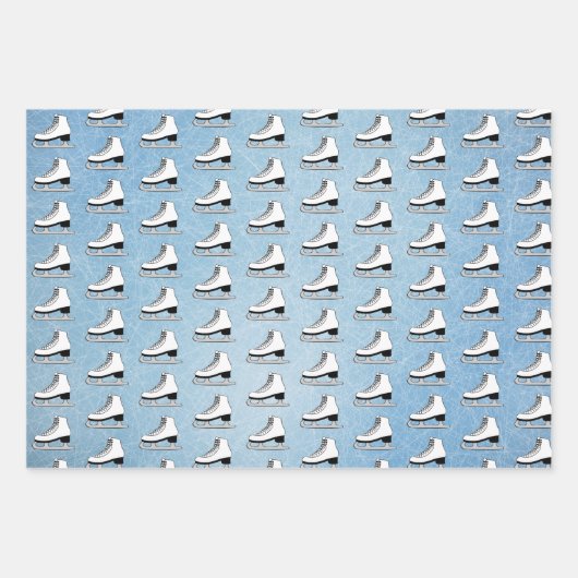 Ice Skating Design Wrapping Paper Set (Voorkant 3)