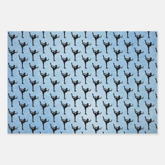Ice Skating Design Wrapping Paper Set (Voorkant 2)