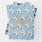 Ice Skating Design Wrapping Paper Set (In situ)