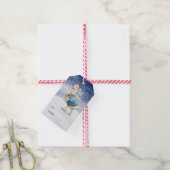 Ice Skating Duck Gift Labels Cadeaulabel (Met Touw)