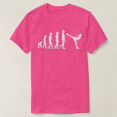 Ice skating figure skating ice dancer evolution t-shirt (Design voorkant)