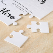 Ice Skating Figuur Skater Persoonlijke naam Legpuzzel (Zijkant)