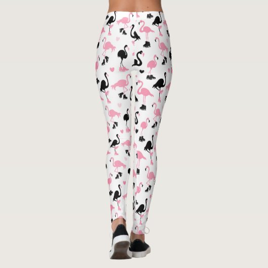 Ice Skating Flamingos Leggings (Achterkant)