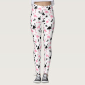 Ice Skating Flamingos Leggings (Voorkant)