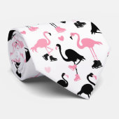 Ice Skating Flamingos Stropdas (Opgerold)