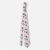 Ice Skating Flamingos Stropdas (Achterkant)