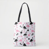 Ice Skating Flamingos Tote Bag (Voorkant)