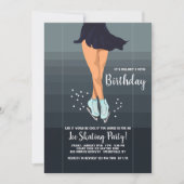 Ice Skating Gala Invitation Kaart (Voorkant)