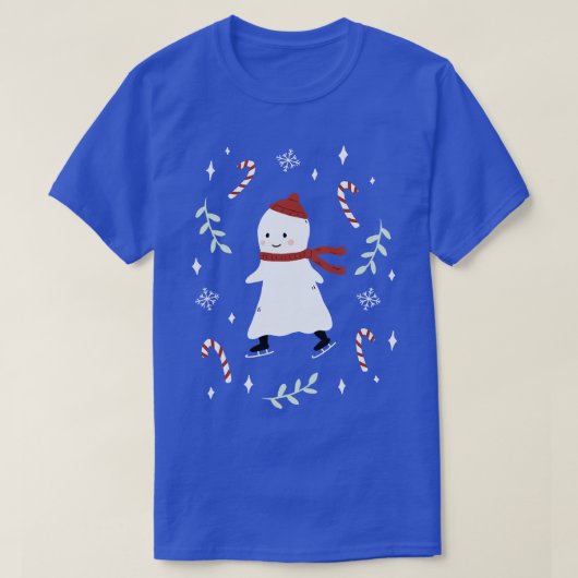 Ice Skating Ghost T-shirt (Design voorkant)