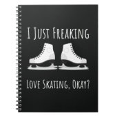 Ice Skating Gift Ideas Skater Winter Sports Female Notitieboek (Voorkant)