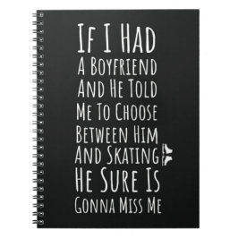 Ice Skating Gifts For Teen Girls Skater Winter Notitieboek