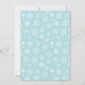 Ice Skating Girl Birthday Party Invitation (Achterkant)