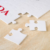 Ice skating girl puzzel met de naam van het kind. legpuzzel (Zijkant)