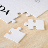 Ice skating girl puzzel met de naam van het kind. legpuzzel (Zijkant)