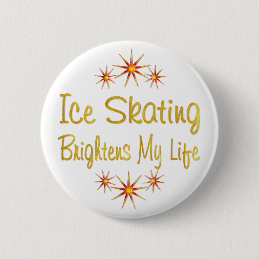 ICE SKATING Helder mijn leven Ronde Button 5,7 Cm (Voorkant)