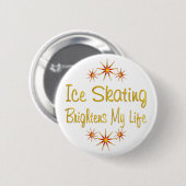 ICE SKATING Helder mijn leven Ronde Button 5,7 Cm (Voorkant /achterkant)