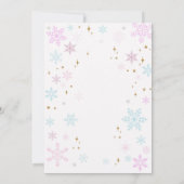 Ice Skating Invitation Ice Skating Party Girl Kaart (Achterkant)