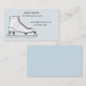 Ice Skating leraar freelance instructeur Visitekaartje (Voorkant / Achterkant)