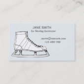 Ice Skating leraar freelance instructeur Visitekaartje (Voorkant)