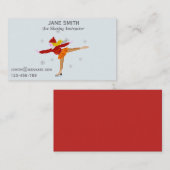 Ice Skating leraar freelance instructeur Visitekaartje (Voorkant / Achterkant)