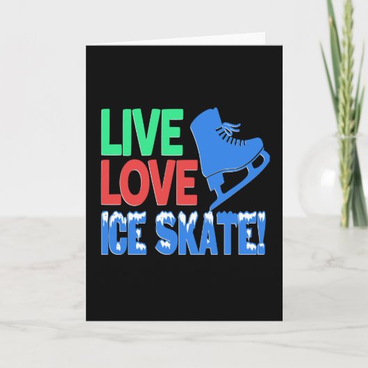 Ice Skating Love ICE Kaart (Voorkant)