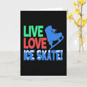 Ice Skating Love ICE Kaart (Gele Bloem)