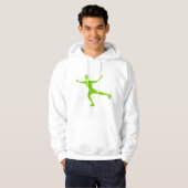 Ice Skating - Martian Green Hoodie (Voorkant volledig)