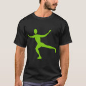Ice Skating - Martian Green T-shirt (Voorkant)