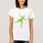 Ice Skating - Martian Green T-shirt (Voorkant)