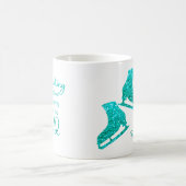 Ice Skating Mok Het gevoel dat turquoise sparren (Center)