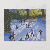 Ice skating Natural History Museum 2014 Briefkaart (Voorkant)