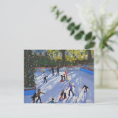 Ice skating Natural History Museum 2014 Briefkaart (Staand voorkant)