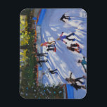 Ice skating Natural History Museum 2014 Magneet<br><div class="desc">Ice skating Natural History Museum 2014 (oil on canvas) Macara Andrew / Private Collection / Bridgeman Images</div>