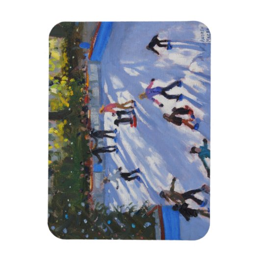 Ice skating Natural History Museum 2014 Magneet (Verticaal)