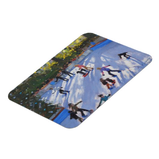 Ice skating Natural History Museum 2014 Magneet (Linkerzijde)