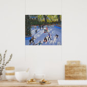 Ice skating Natural History Museum 2014 Poster (Keuken)