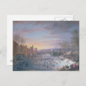 Ice Skating on the Stadtgraben in Brussel, 1649 Briefkaart (Voorkant / Achterkant)