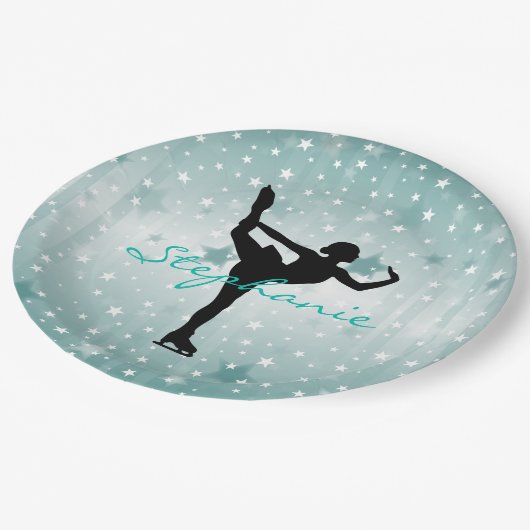 Ice Skating Paper Party Bord (Gekanteld)