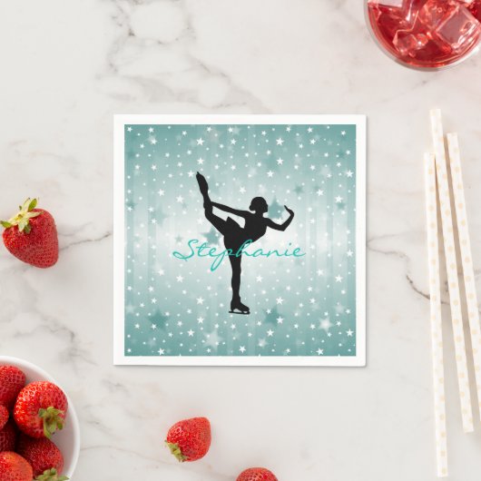 Ice Skating Paper Party Napkins Servet (Insitu)