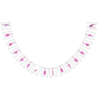 Ice skating party banner (bunting)