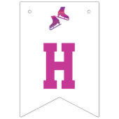Ice skating party banner (bunting) (Tweede vlag)