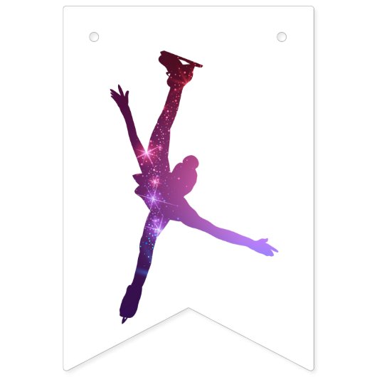 Ice skating party banner (bunting) (Eerste vlag)